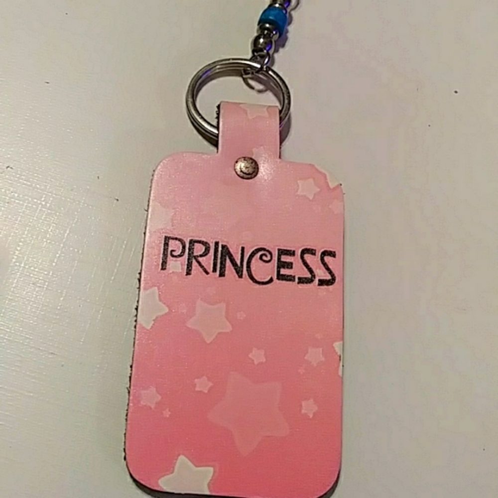 Handmade leather keychain
